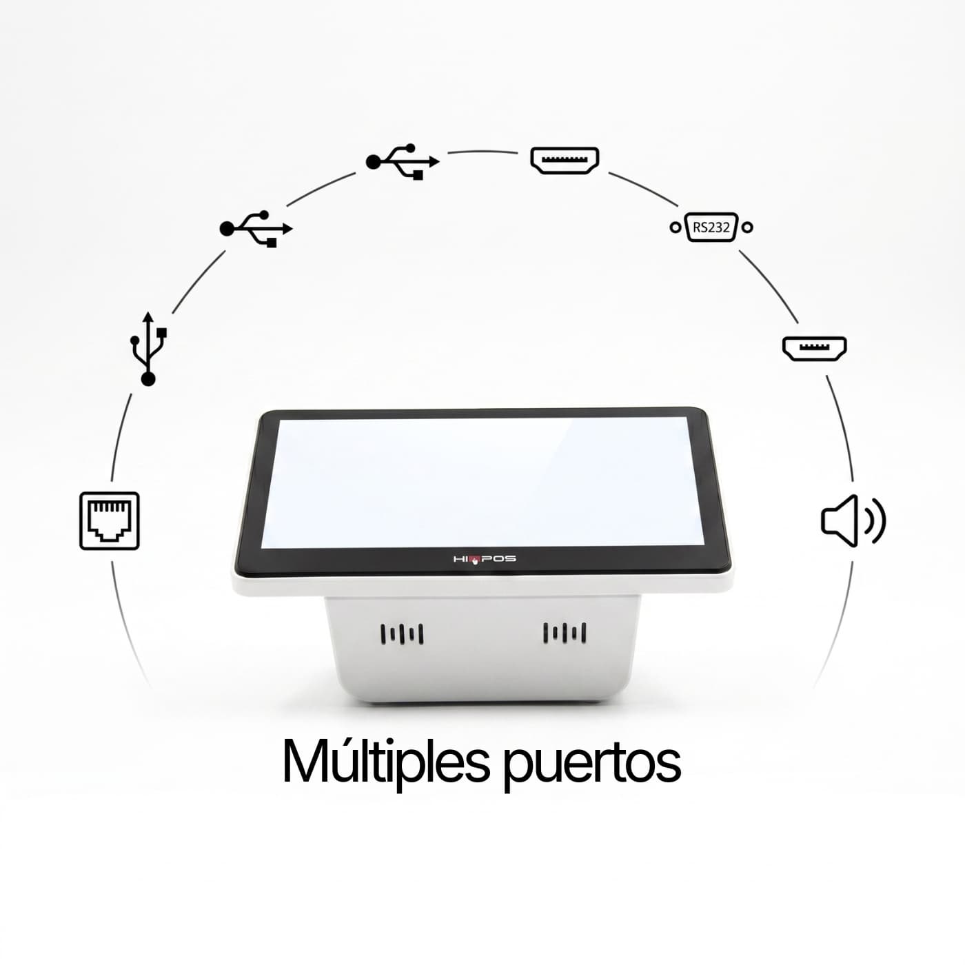 Múltiples puertos para accesorios