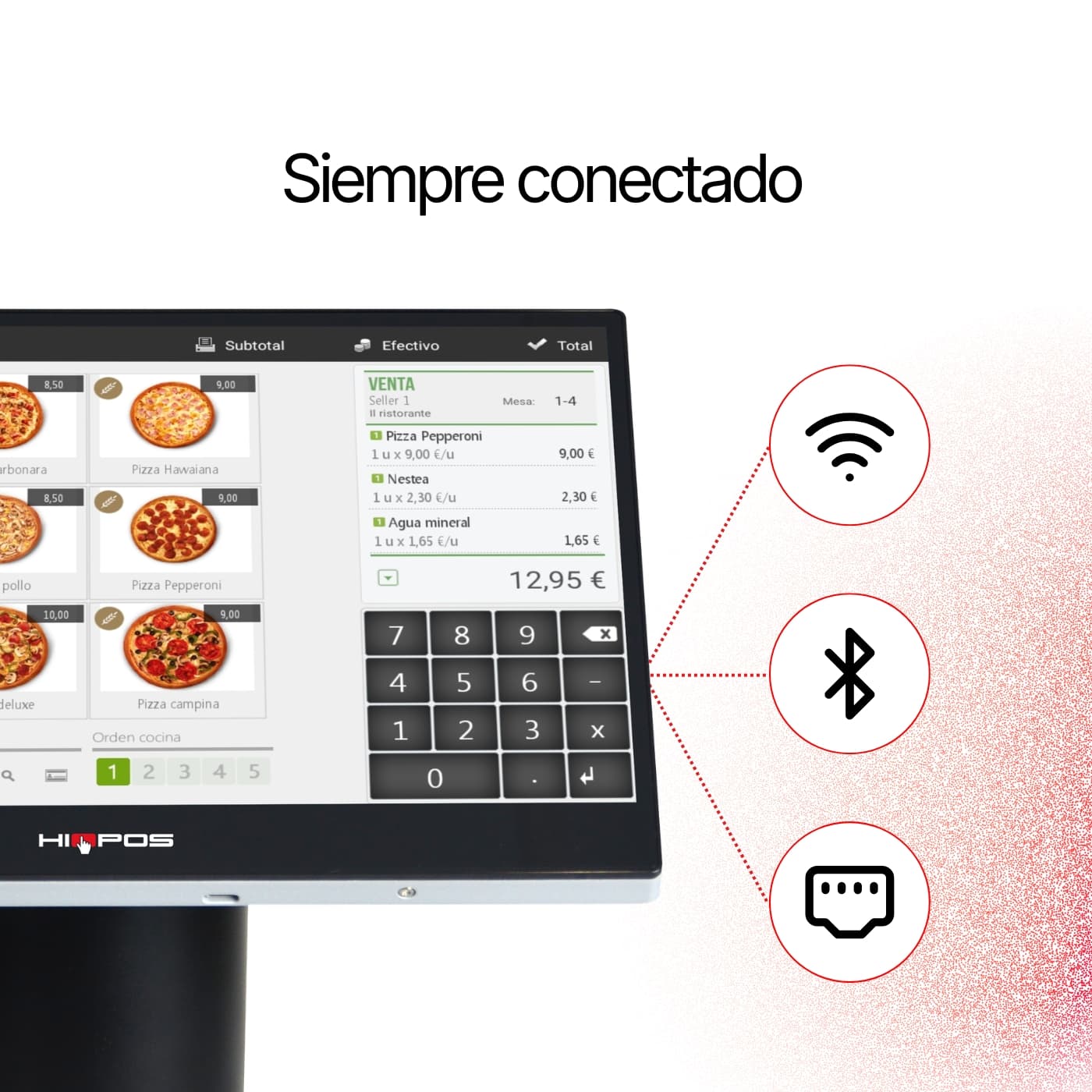 Conectividad WiFi y Bluetooth integrados