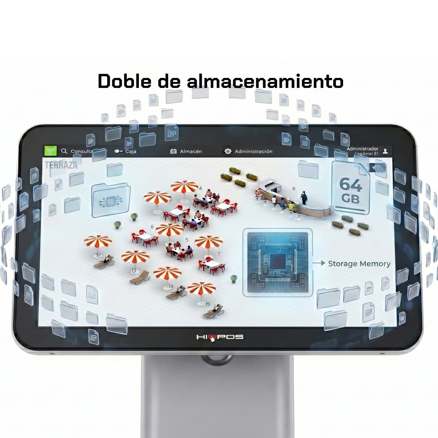 Almacenamiento ampliado de 64 GB