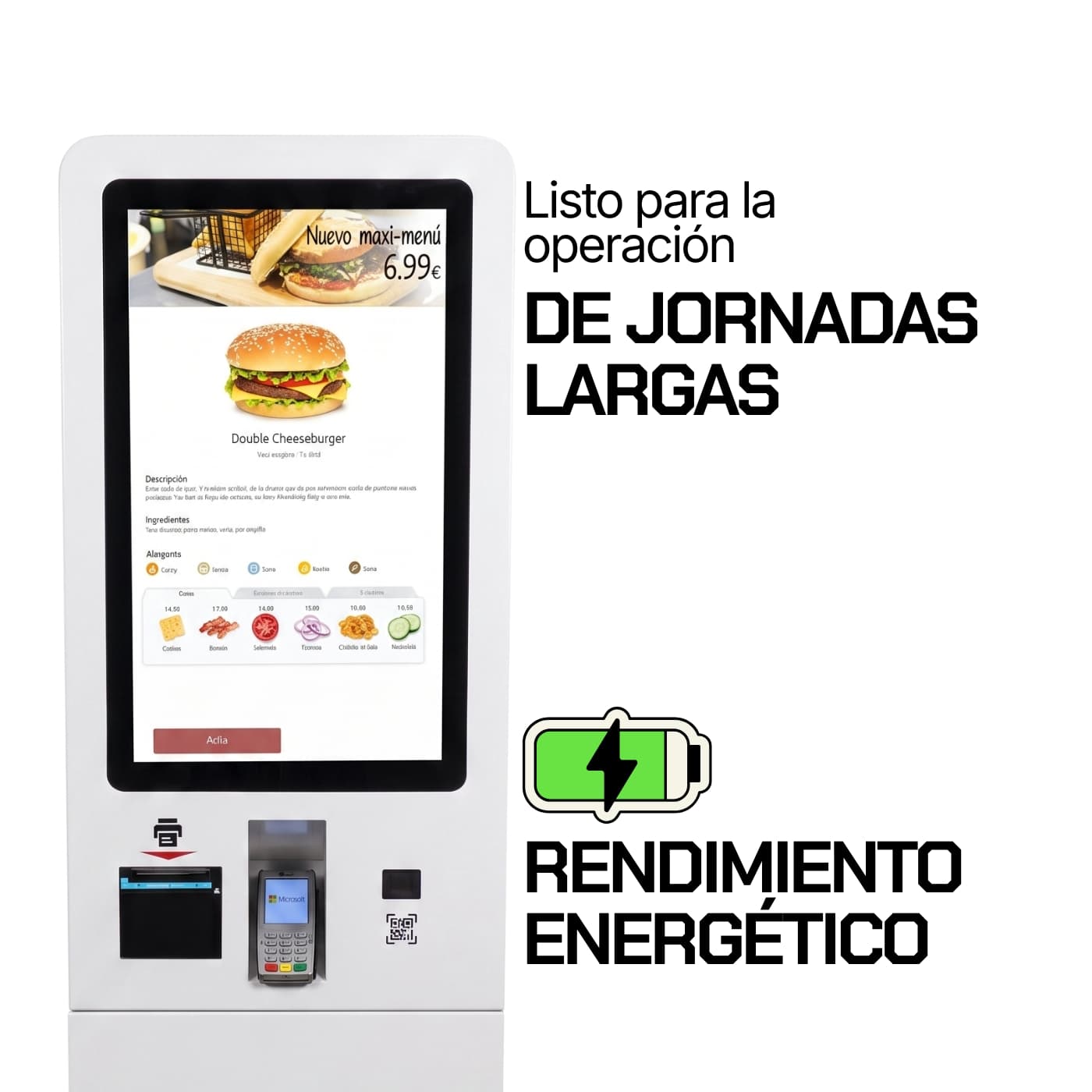 Consumo ultra eficiente de 68 W