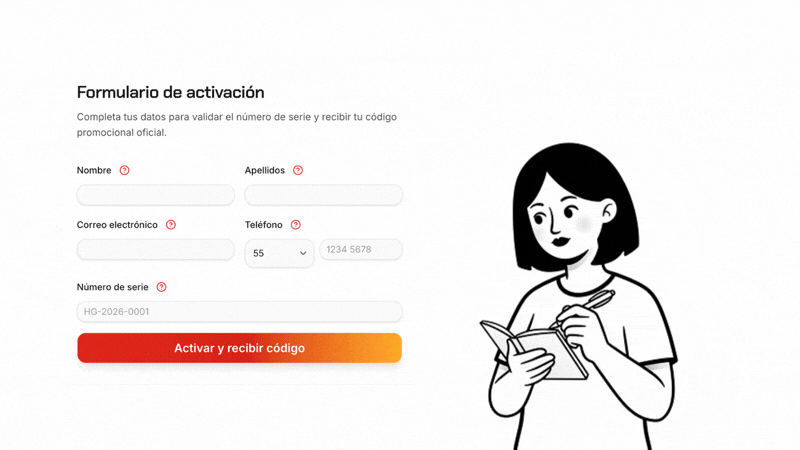Animación: cómo capturar nombre y apellidos en el formulario.